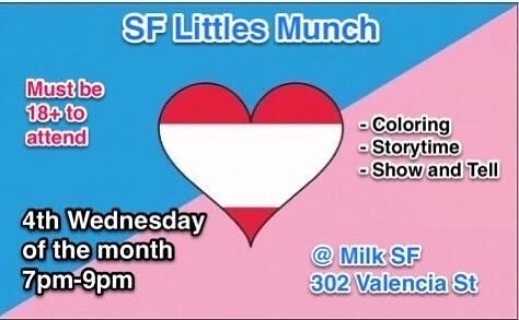SF Littles munch, 4th wednesday of the month